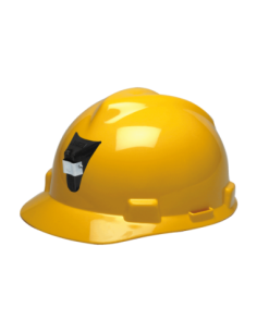 (**) CASCO MSA V-GARD JOCKEY C/ PORTA LAMPARA COLOR AMARILLO 2806017