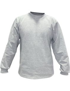 BUZO ALGODON FRIZA LEKA GRIS TOPO TALLE S 546