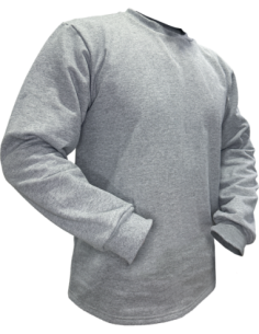 BUZO ALGODON FRIZA LEKA GRIS TOPO TALLE S 546 2