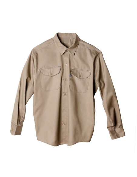 (D) CAMISA DE TRABAJO BEIGE TALLE 38 630-01