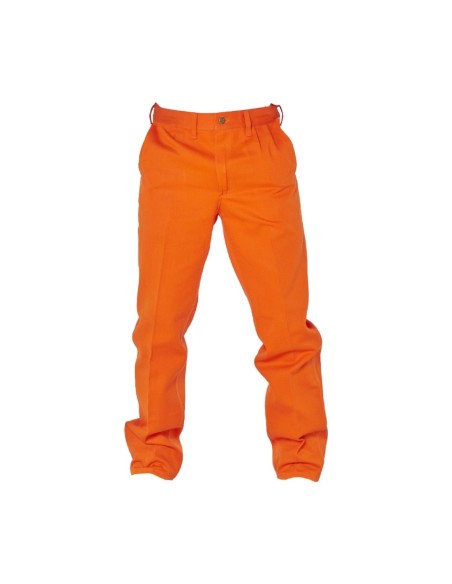 (D) PANTALON DE TRABAJO NARANJA TALLE 40 600-01