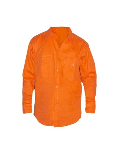 (D) CAMISA DE TRABAJO NARANJA TALLE 40 610-01