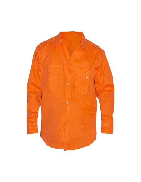 (D) CAMISA DE TRABAJO NARANJA TALLE 40 610-01