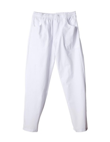 (**) PANTALON NAUTICO GABARDINA BLANCO TALLE M/2 170-01