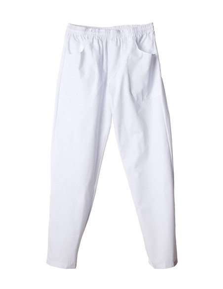 (**) PANTALON NAUTICO GABARDINA BLANCO TALLE M/2 170-01