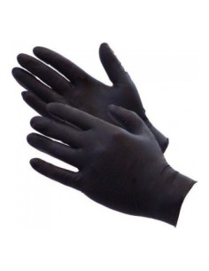 GUANTES NITRILO DESCARTABLES NEGRO TALLE XL