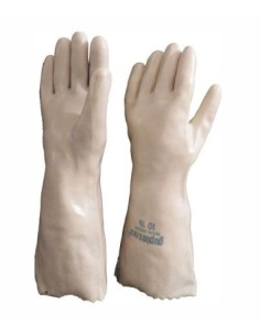 (*) GUANTES PVC BLANCO PUÑO LARGO 40 CM