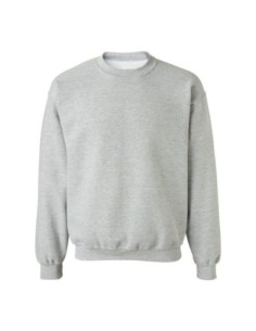 (*) BUZO ALGODÓN FRIZA GRIS MELANGE TALLE S