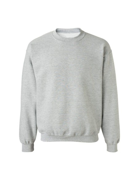 (*) BUZO ALGODÓN FRIZA GRIS MELANGE TALLE S