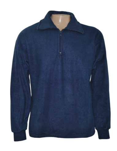 (**) BUZO POLAR AZUL CON CUELLO Y CIERRE TALLE S