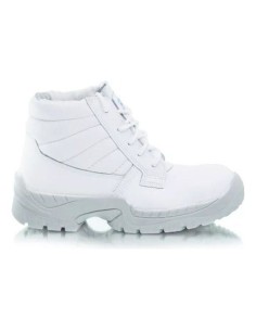 BOTIN FRANCES OMBU BLANCO OJALADO CON PUNTA DE ACERO TALLE 36  0FO-41F2