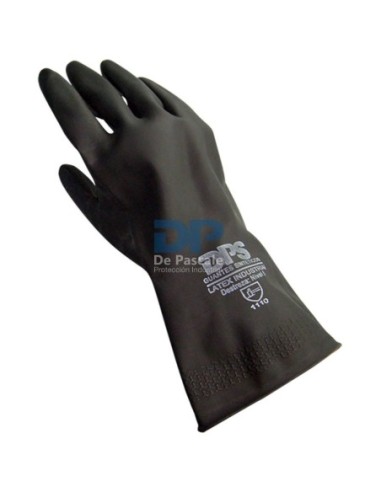 (*) GUANTES LATEX DPS NEGRO CORTO LIVIANO 30 CM Nº 9 DPS71394