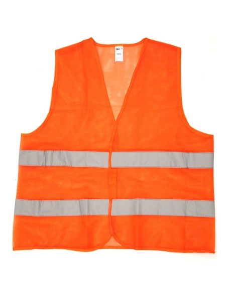 CHALECO NARANJA CON REFLECTIVO IMPORTADO LIVIANO