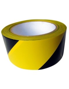 CINTA DEMARCATORIA AMARILLA Y NEGRA PARA PISO 50MM X 30MTS CD 7300/AN