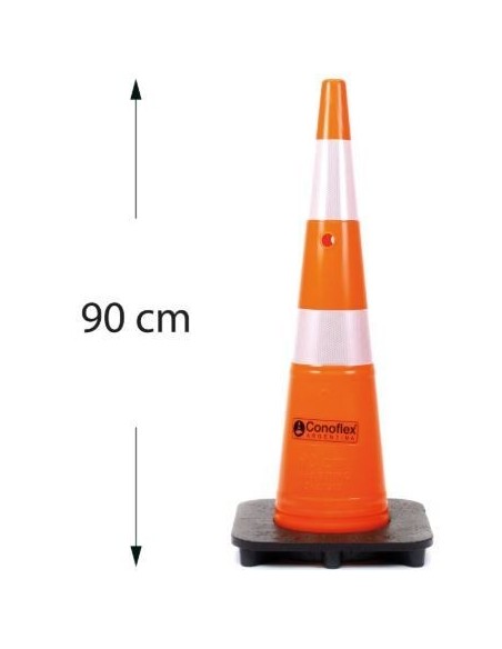 CONO RUTERO 90CM SEMIFLEXIBLE CONOFLEX CON REFLECTIVO 1200LSF-2R NA