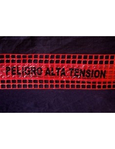 (*) RED DE ADVERTENCIA 15CM X 100MTS ROJO/ELECTRICIDAD