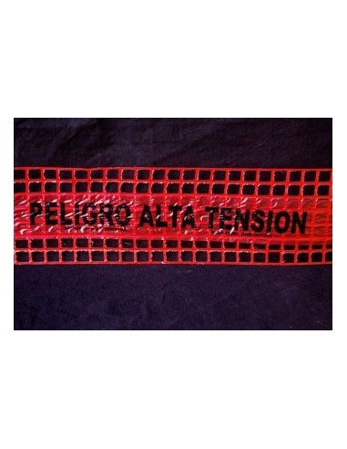 (*) RED DE ADVERTENCIA 15CM X 100MTS ROJO/ELECTRICIDAD