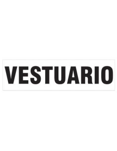 (*) CARTEL 14 X 41 - N° 84 - VESTUARIO CE-084