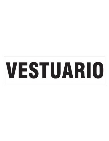 (*) CARTEL 14 X 41 - N° 84 - VESTUARIO CE-084