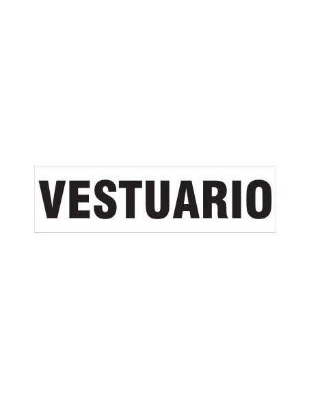 (*) CARTEL 14 X 41 - N° 84 - VESTUARIO CE-084