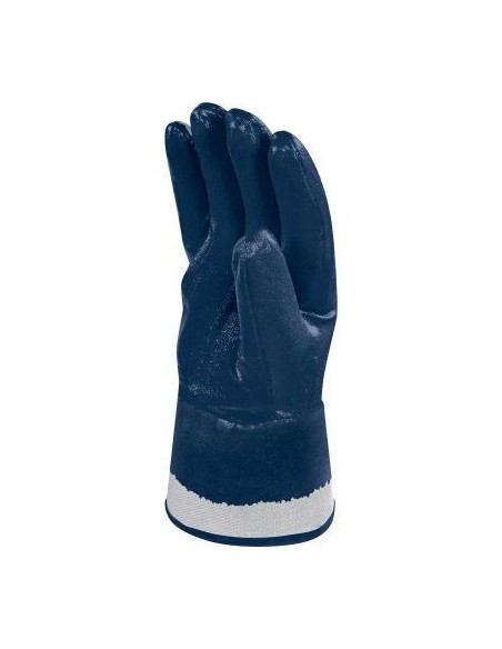 (D) GUANTE DELTA PLUS NITRILO AZUL PUÑO DE LONA TALLE 10 NI17510