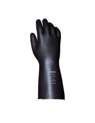 (*)  GUANTES MAPA CHEMZOIL 339 NEOPRENO TALLE 10 - 10 1/2