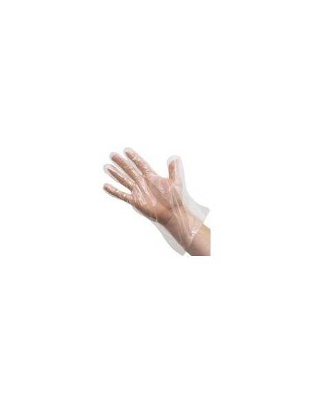 (**)  GUANTES POLIETILENO DESCARTABLE CORTO BOLSA X 100 UNIDADES