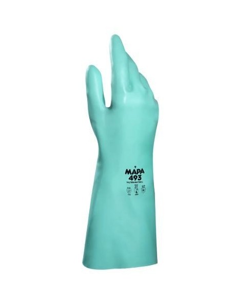 GUANTES MAPA ULTRANITRIL 493 ACRILO NITRILO TALLE 10 - 10 1/2