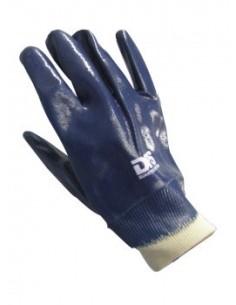 (*) GUANTES DPS NITRILO AZUL PUÑO DE ALGODON DPS11155