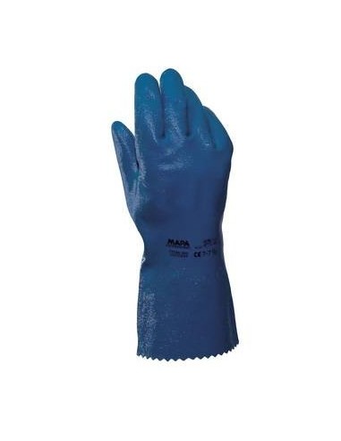 (D)  GUANTES MAPA TITAN 393 NITRILO VERDE TALLE 9 - 9 1/2