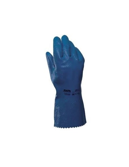 (D)  GUANTES MAPA TITAN 393 NITRILO VERDE TALLE 9 - 9 1/2