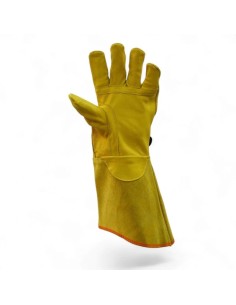 (**) GUANTES VAQUETA DPS COBERTOR CON FUELLE PUÑO LARGO 410325 2