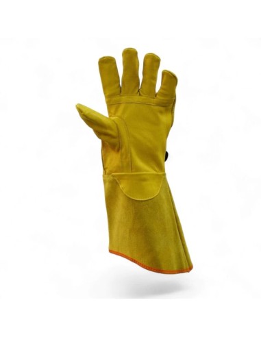 (**) GUANTES VAQUETA DPS COBERTOR CON FUELLE PUÑO LARGO 410325