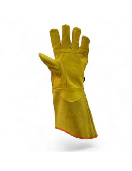 (**) GUANTES VAQUETA DPS COBERTOR CON FUELLE PUÑO LARGO 410325