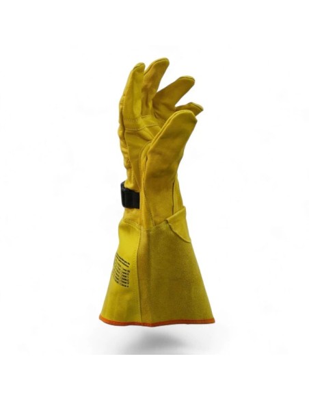 (**) GUANTES VAQUETA DPS COBERTOR CON FUELLE PUÑO LARGO 410325