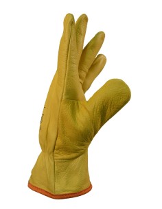 (D) GUANTES VAQUETA  DPS MEDIO PASEO FORRADO PUÑO ELASTIZADO TALLE 10 223025 2