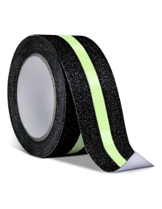 (*) CINTA ANTIDESLIZANTE 2" X 18MTS NEGRA C/BANDA FOTOLUMINISCENTE CD 7299/NBF