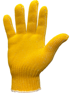 (*) GUANTES TEJIDOS ALGODON DOBLE FAZ ORO LISO TALLE 8 VTA POR CTA Y ORDEN GPL023 2