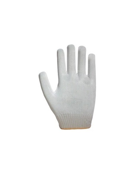 GUANTES TEJIDOS ALGODON LISO TAREAS GENERALES TALLE 8  VTA POR CTA Y ORDEN GLL002-T8