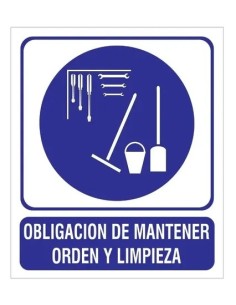(*) CARTEL 22 X 26 - N° 43 - MANTENGA ORDEN Y LIMPIEZA CE-04322X26