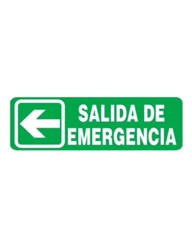 (*) CARTEL 14 X 41 - N° 87 - SALIDA DE EMERGENCIA CE-087A
