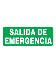 (*) CARTEL 14 X 41 - N° 87 - SALIDA DE EMERGENCIA CE-087I