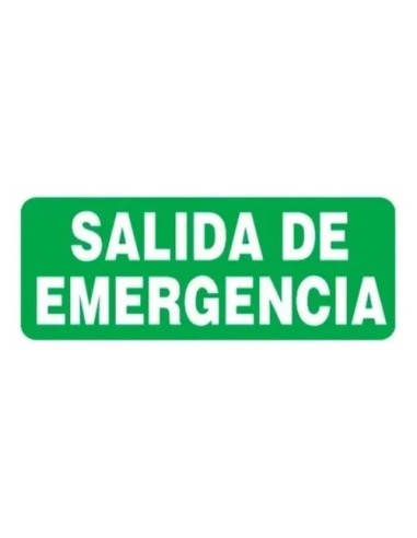 (*) CARTEL 14 X 41 - N° 87 - SALIDA DE EMERGENCIA CE-087I