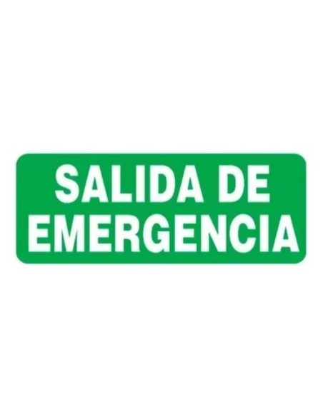 (*) CARTEL 14 X 41 - N° 87 - SALIDA DE EMERGENCIA CE-087I