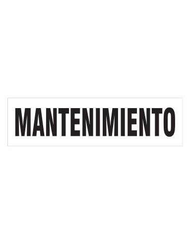 (*) CARTEL 14 X 41 - N° 79B - MANTENIMIENTO CE-79B