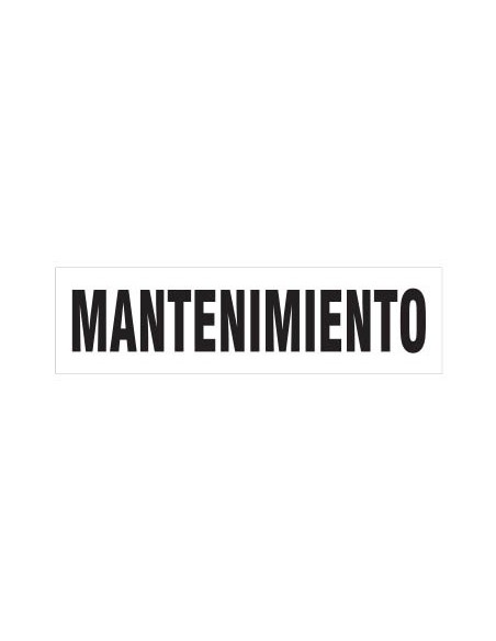 (*) CARTEL 14 X 41 - N° 79B - MANTENIMIENTO CE-79B