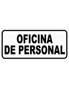 (*) CARTEL 14 X 41 - N° 80A - OFICINA DE PERSONAL CE-80A