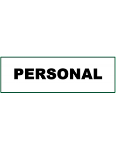 (*) CARTEL 14 X 41 - N° 83A - PERSONAL CE-83A