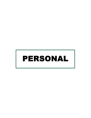 (*) CARTEL 14 X 41 - N° 83A - PERSONAL CE-83A