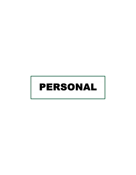 (*) CARTEL 14 X 41 - N° 83A - PERSONAL CE-83A